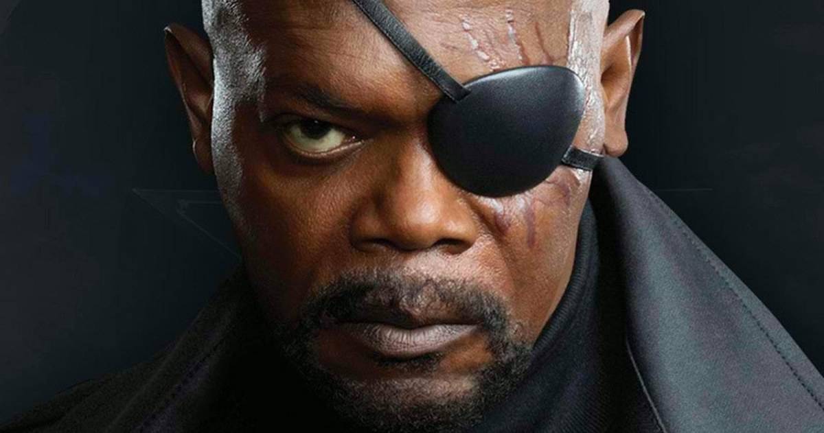 Samuel L. Jackson Shows Off His Captain Marvel Face Cast