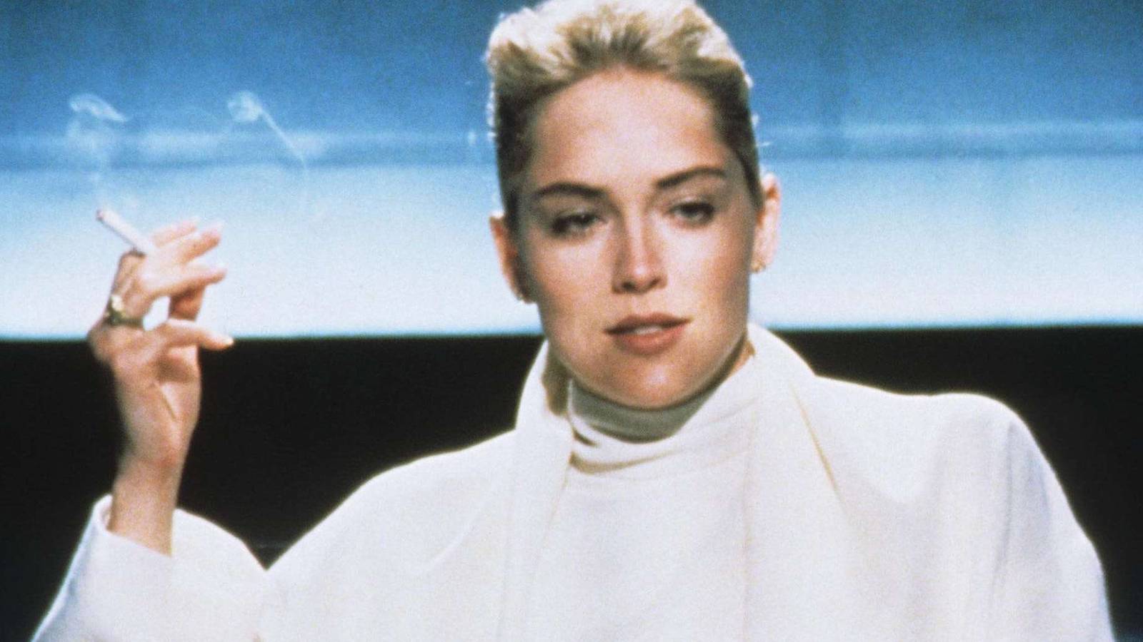 Basic Action Log Sharon Stone Wears a Basic Instinct T-Shirt in Tribute to Infamous Leg ...