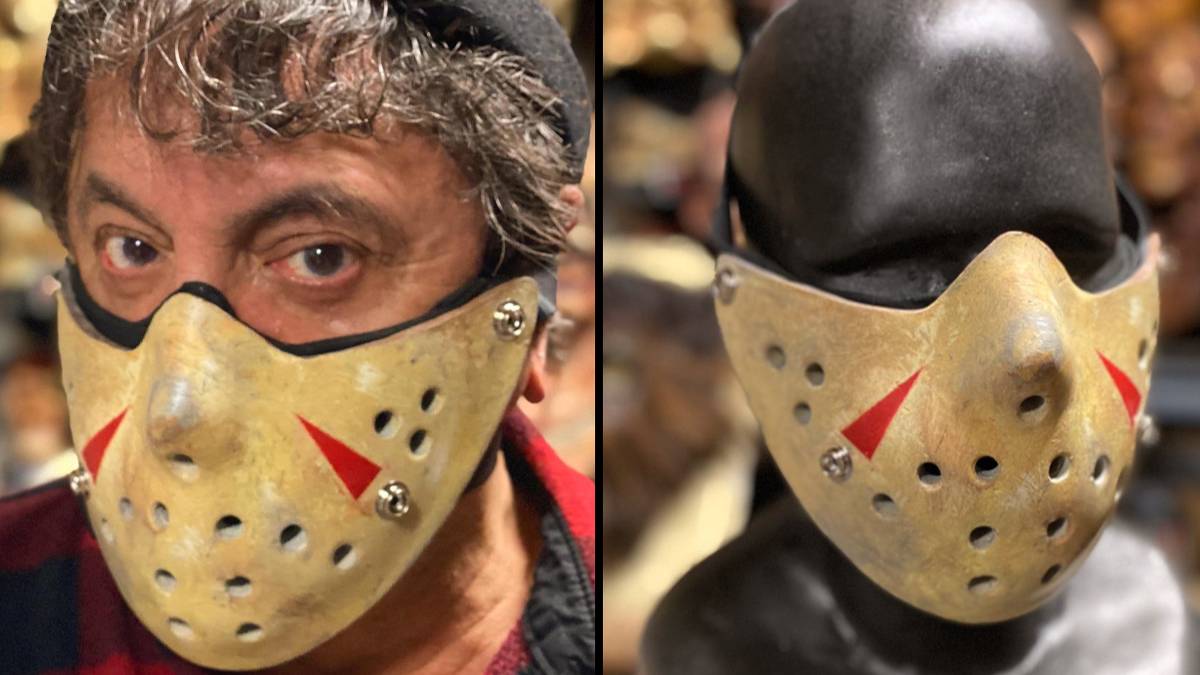 Masque SAVINI JASON Personnalisé - Custom, Noir, Taille Regular, Neuf Sans étiquette