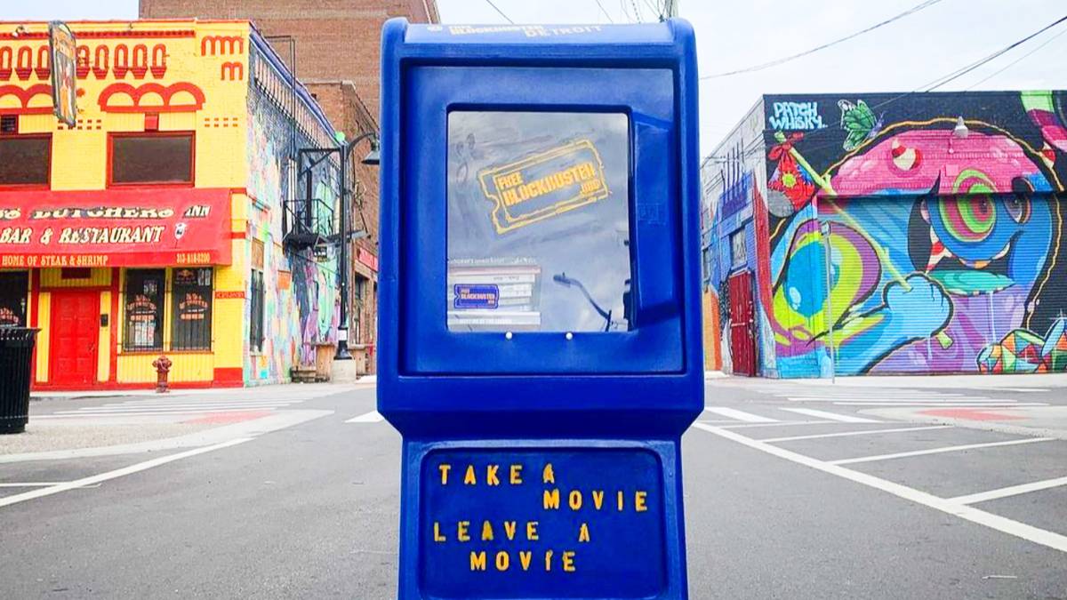 Blockbuster Video Returns as a Free Rental Box in Detroit