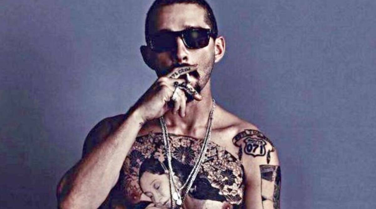 Shia LaBeouf Really Got His Whole Chest Tattooed for The Tax Collector