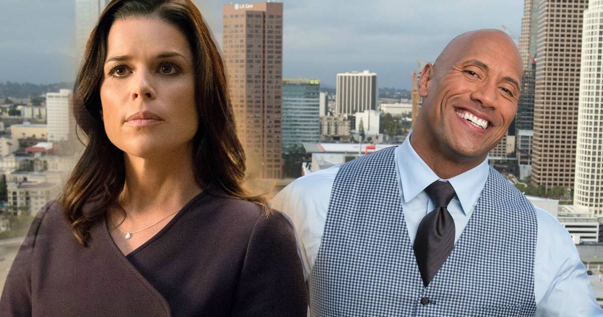Neve Campbell Teams With The Rock In Skyscraper neve-campbell-teams-with-the-rock-in-skyscraper