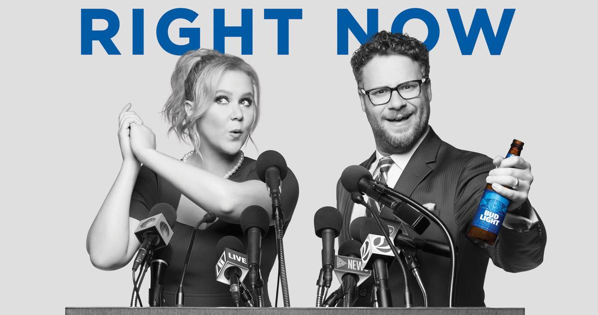 Schumer & Rogen Unite America in Bud Light Super Bowl Commerical