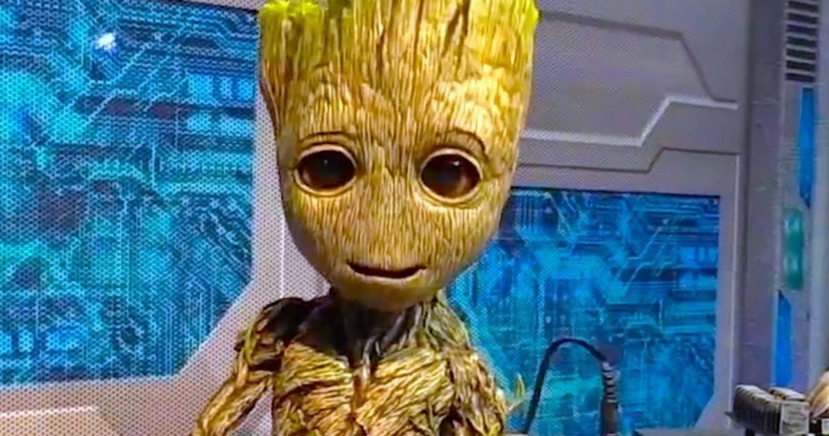 Watch Baby Groot and Star-Lord Welcome Guests at Disney World