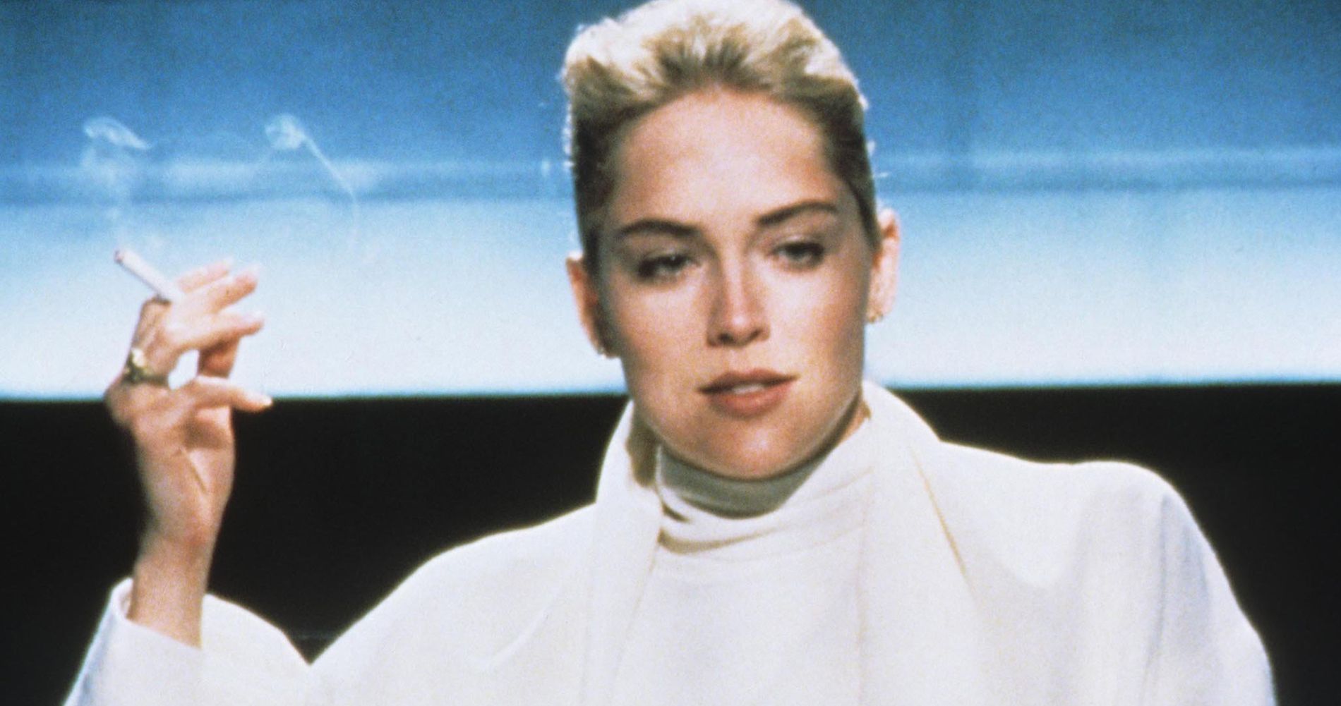 Sharon Stone Recreates Iconic Basic Instinct Scene at GQ Awards