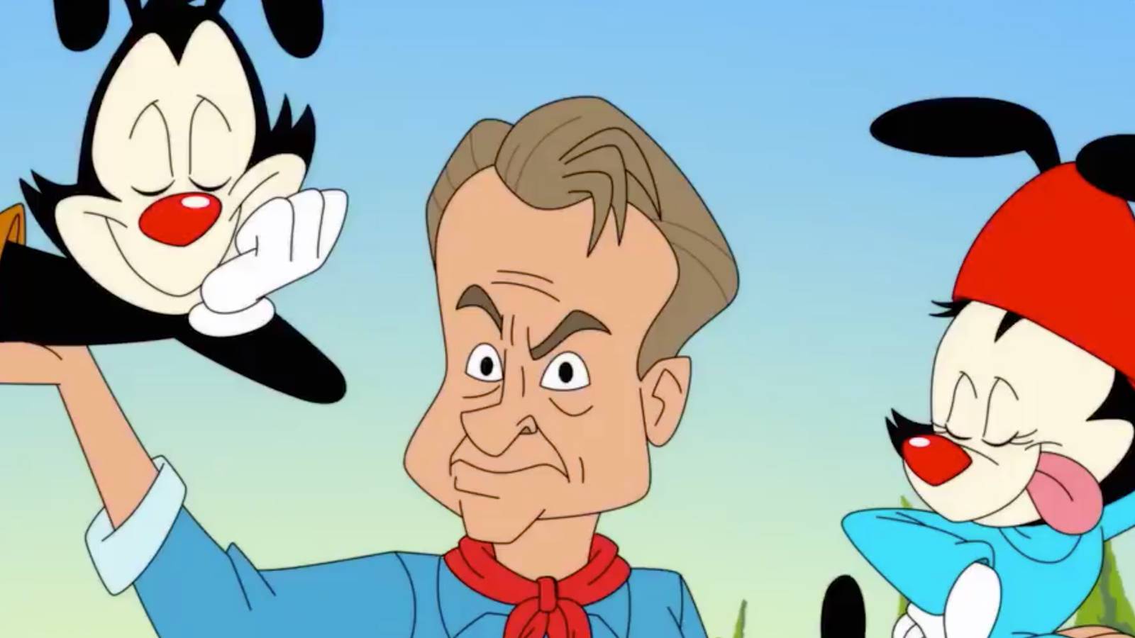 Animaniacs Revival Sneak Peek Spoofs Iconic Jurassic Park Scene