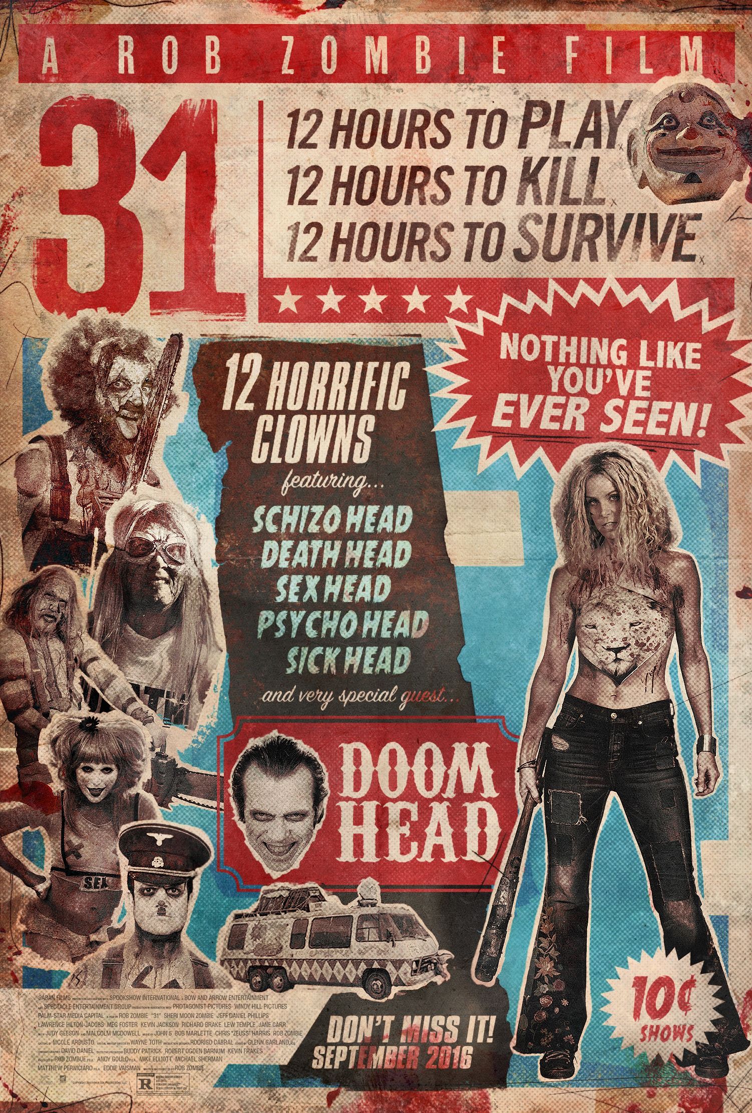 ロブ・ゾンビ　「31」 劇場パンフレット Rob Zombie's 31 Poster Warns Death Is the Only Escape