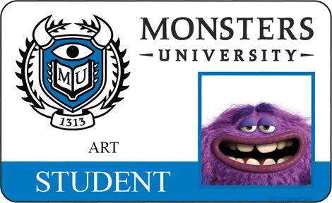 Meet the Students and Staff of Monsters University with New Posters and  I.D. Cards