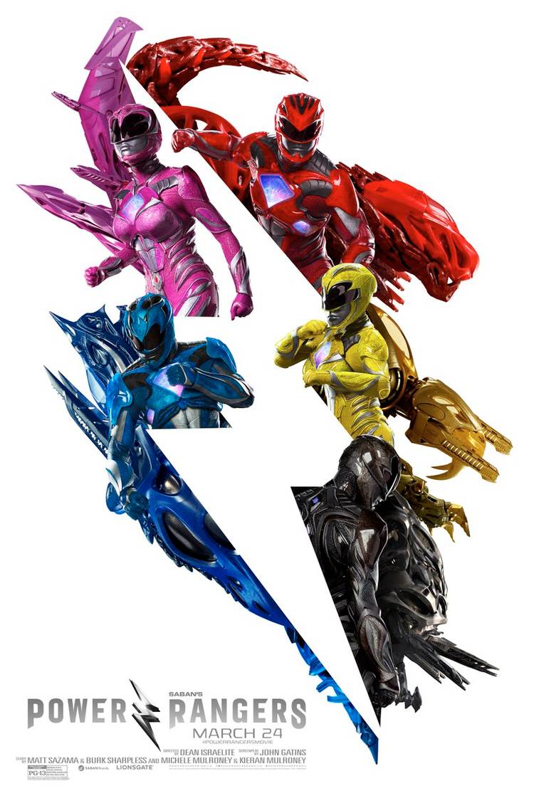 Power Rangers Unite in 5 Character Posters