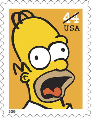 Take a Look at The Simpsons Postage Stamps