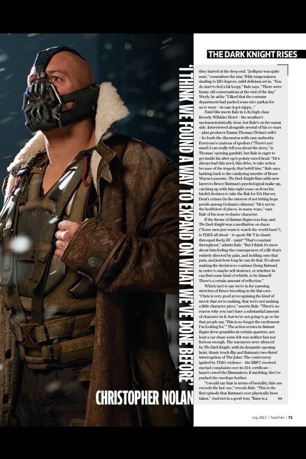 The Dark Knight Rises 'Bane Rises' Photo