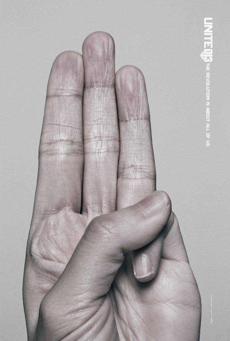 Mockingjay Part 2 Posters Unite the World with 3 Finger Salute