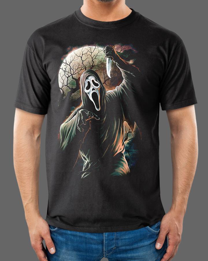 Scream Celebrates 20th Anniversary with Fright-Rags Ghostface T-Shirt ...