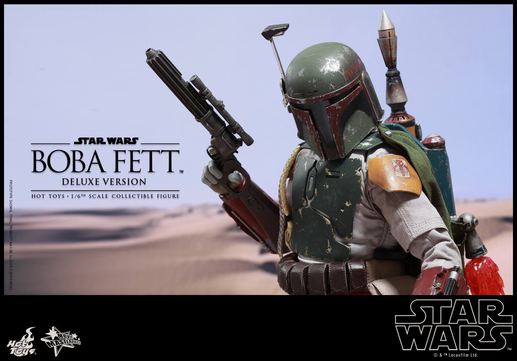 Star Wars Boba Fett Hot Toys Deluxe Figure Is Here