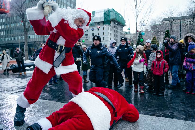 Thurman Merman Returns in First Bad Santa 2 Photos