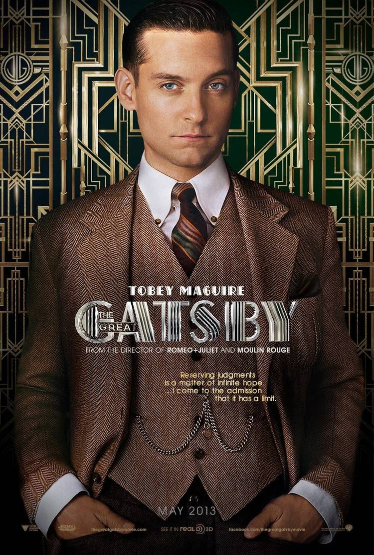 The Great Gatsby Poster With Tobey Maguire As Nick Carraway The Great Gatsby Poster With Tobey Maguire As Nick Carraway