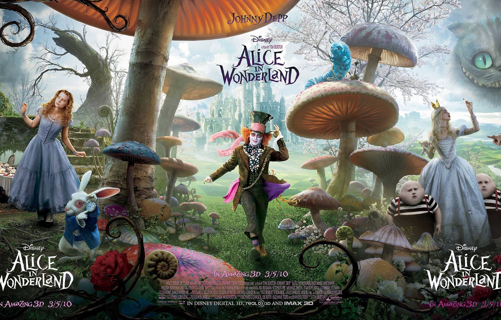 3 New Alice in Wonderland Posters Unleashed!, image size:1600x1024