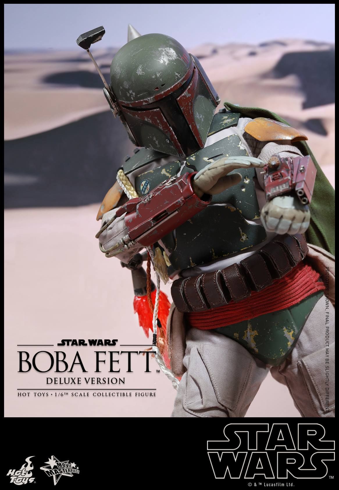 Star Wars Boba Fett Hot Toys Deluxe Figure Is Here