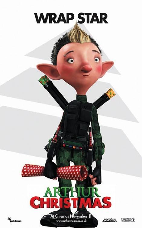 Five Arthur Christmas Character Posters