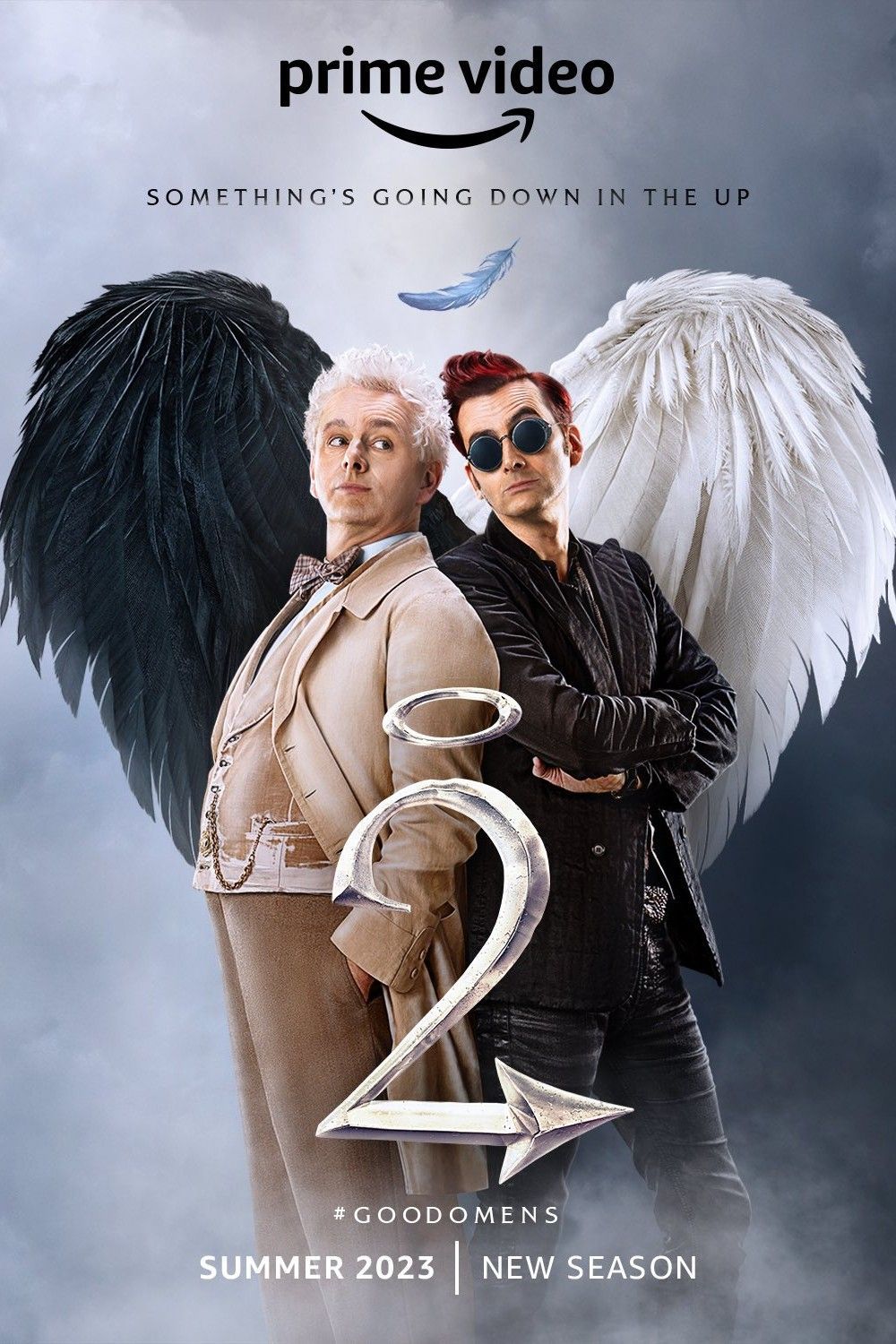 Aziraphale e Crowley em cena de Good Omens
