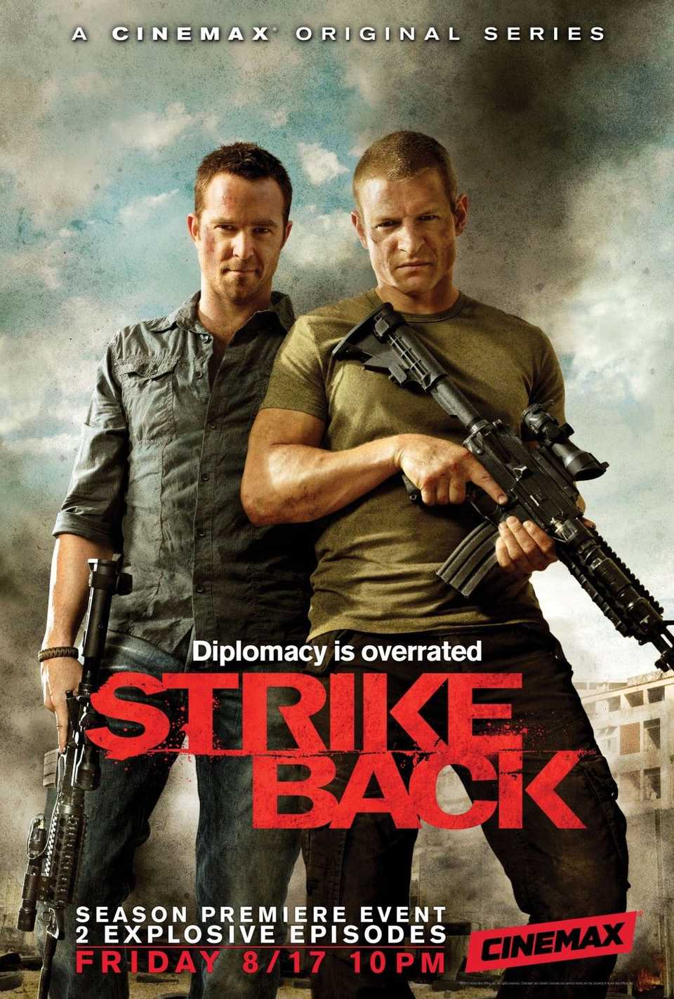 Strike Back poster, symbolizing action and suspense