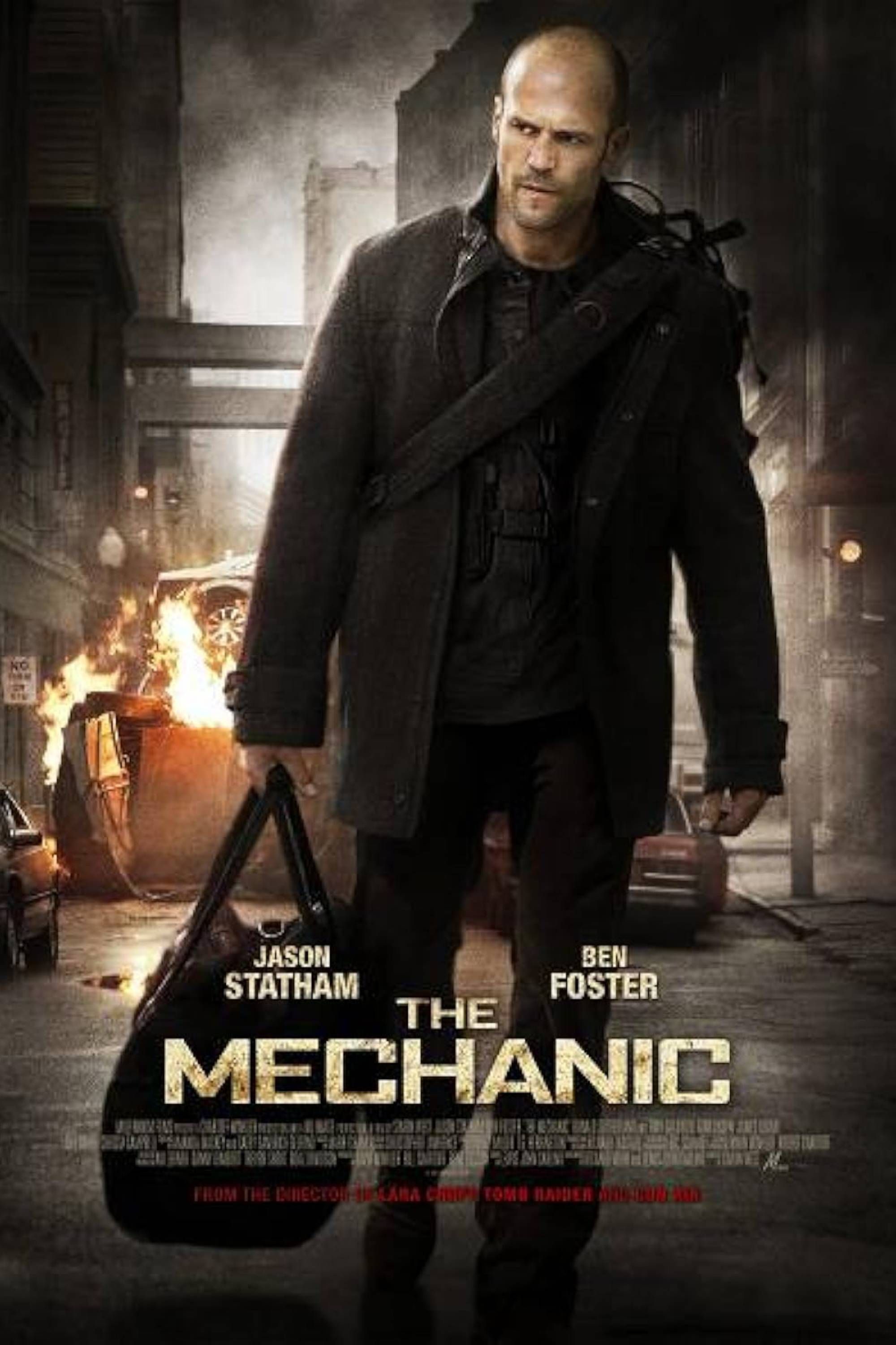 Pôster do filme The Mechanic de 2011 com Jason Statham