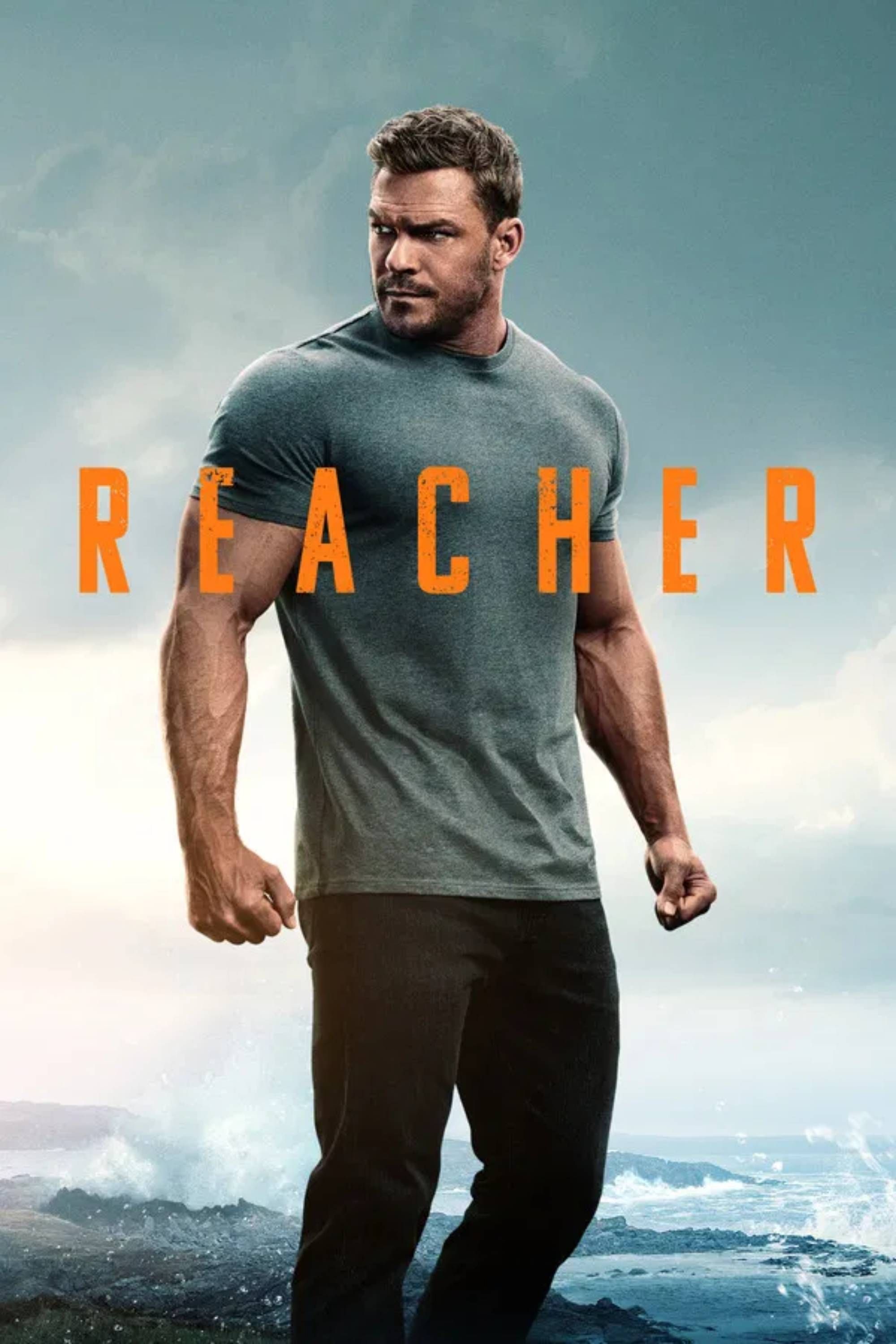 Poster da série Reacher com Jack Reacher em destaque