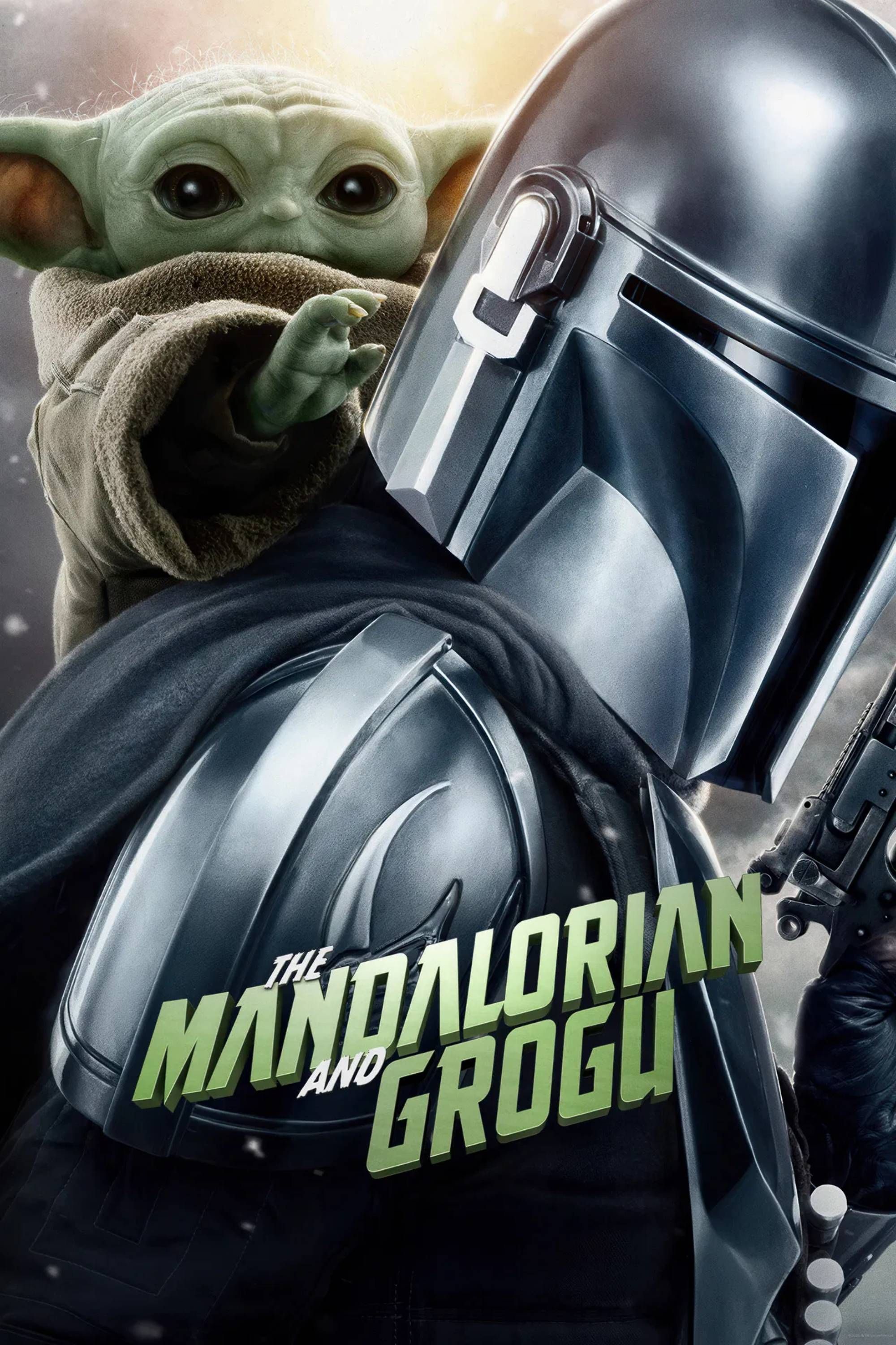 the mandalorian and grogu poster