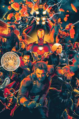 MCU Franchise Matt Taylor Painted Poster